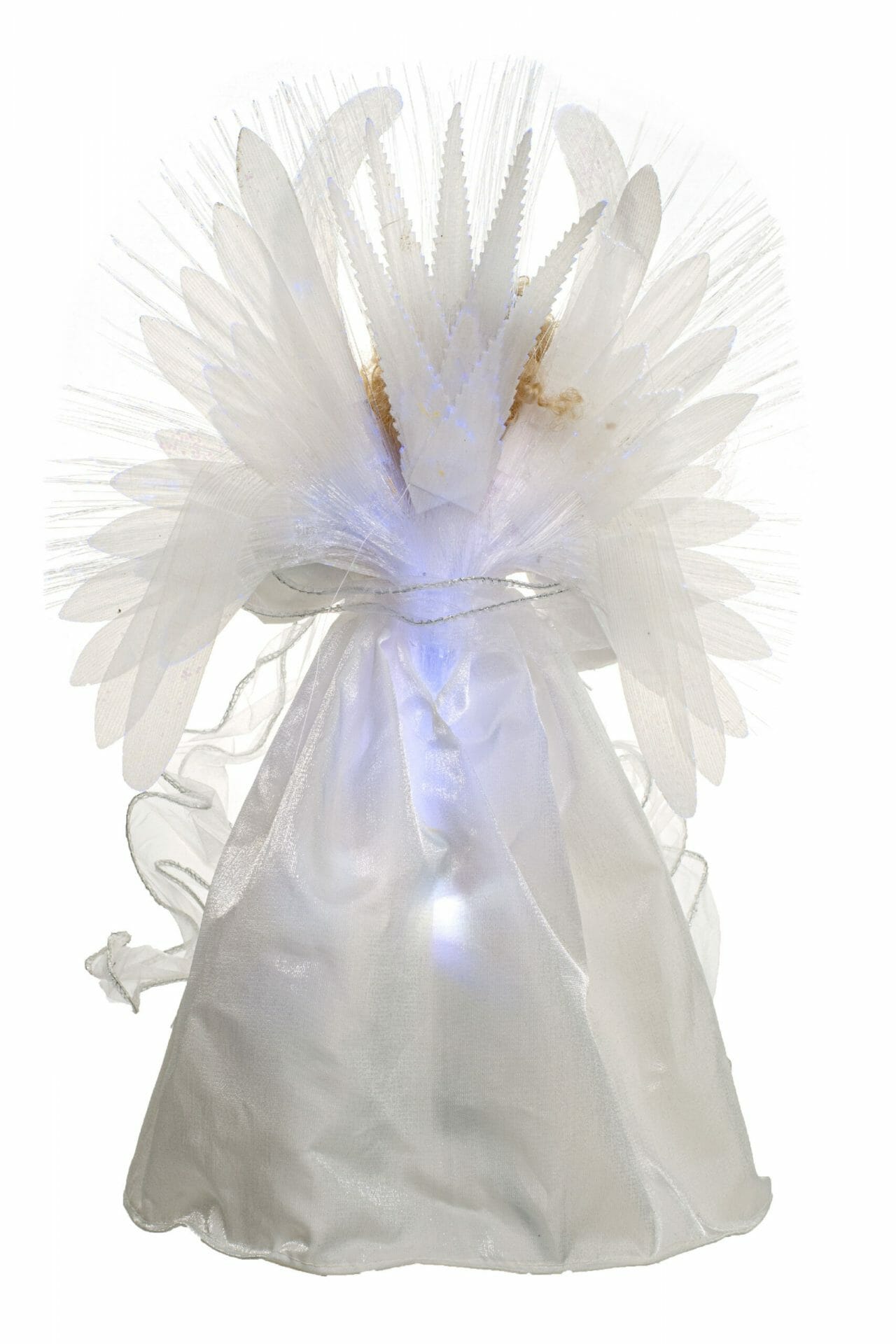 White Fiber Optic Angel Tree topper - Image 3