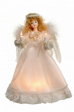 Ivory Small 10-Light Angel Tree topper