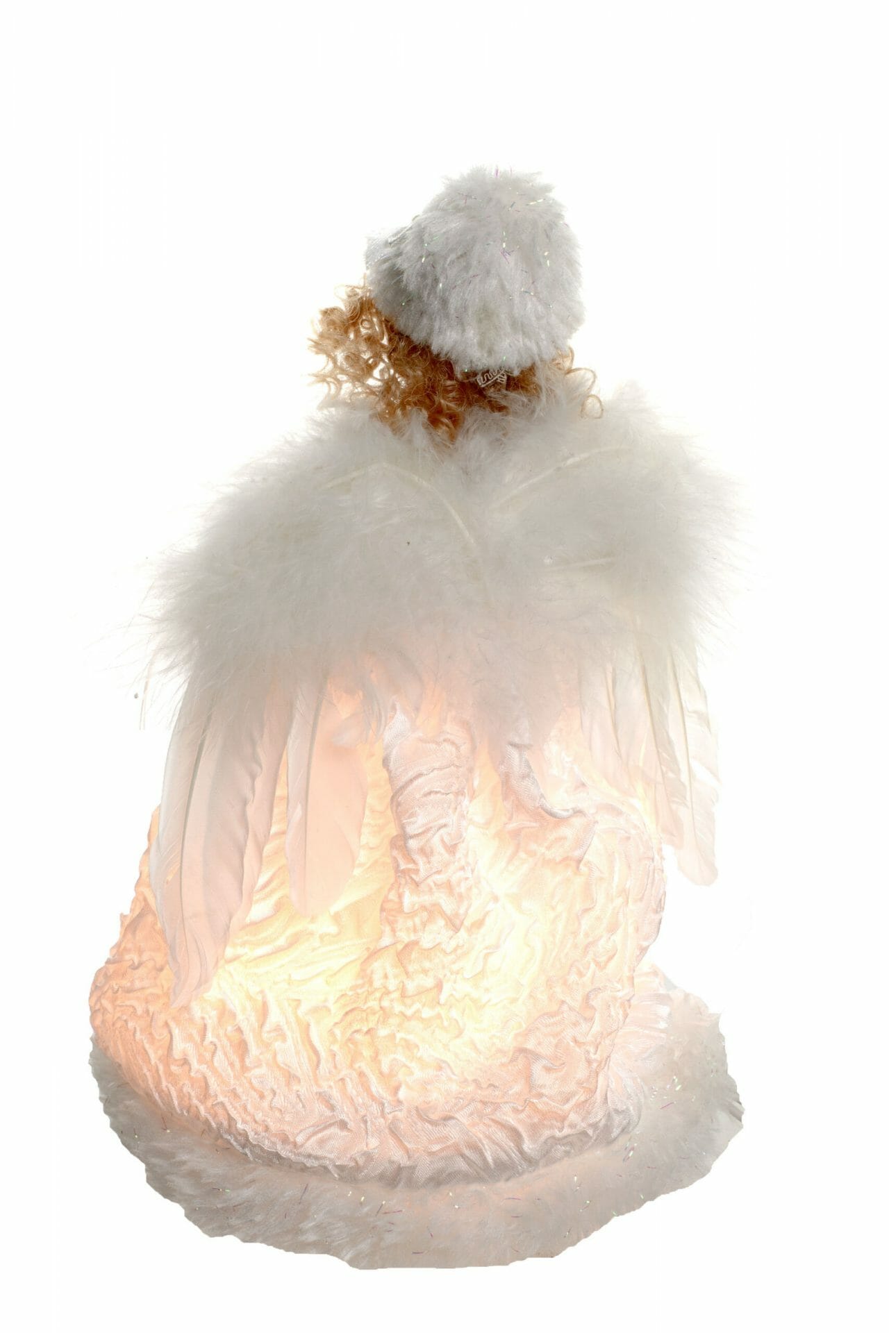 White 10-Light Angel Tree topper - Image 3