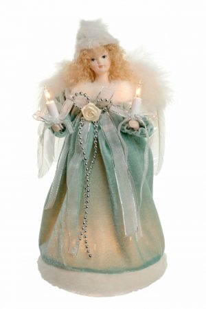 Blue Small 10-Light Angel Tree topper