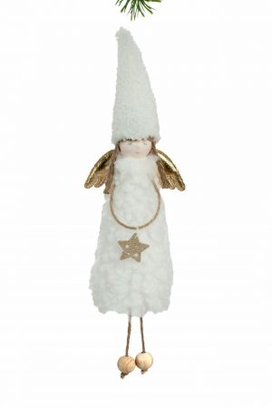 White Hanging Little Girl Angel Doll