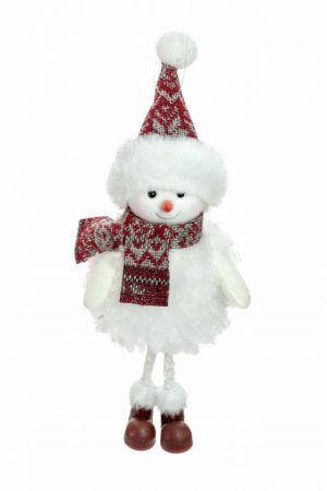 White Hanging Snowman Ornament