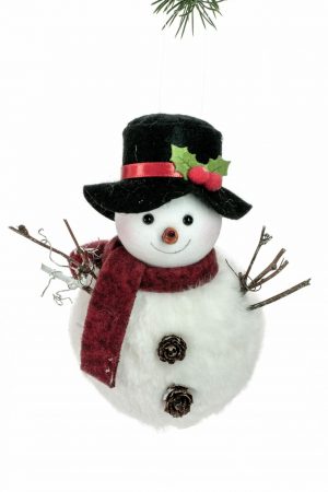 White Standing Snowman