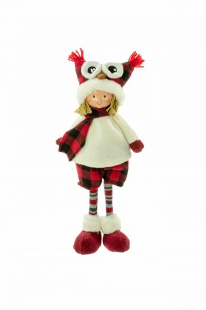 Buffalo Plaid Standing Boy Doll