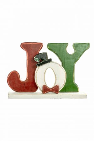 Red Christmas Joy Sign