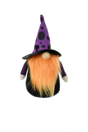 Black Standing Halloween Gnome