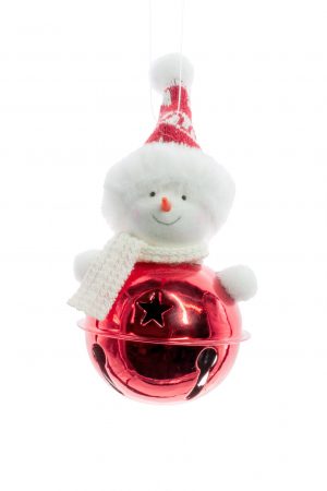 Red Hanging Snowman Ornament