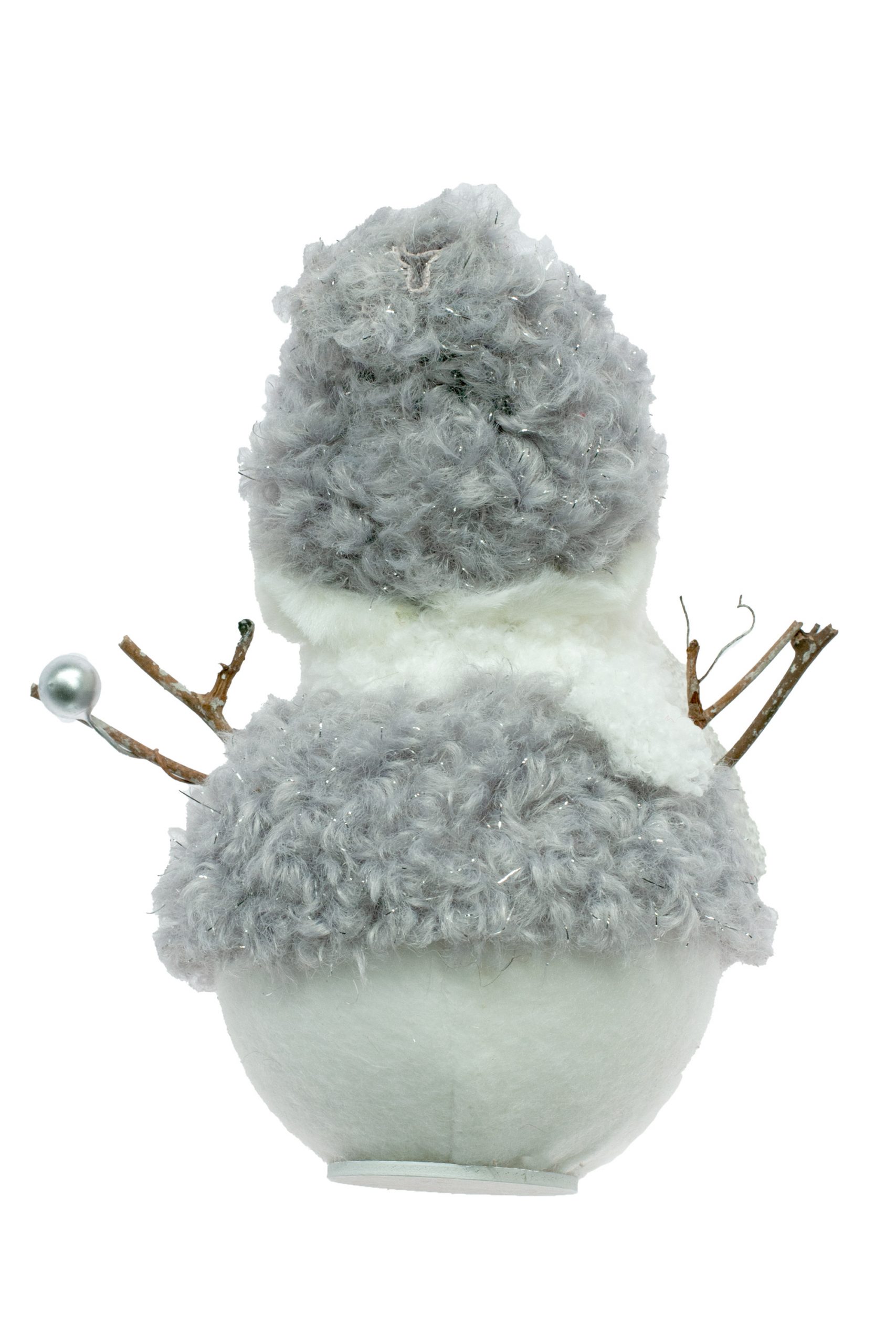 Grey Standing Happy Snowman - Image 3