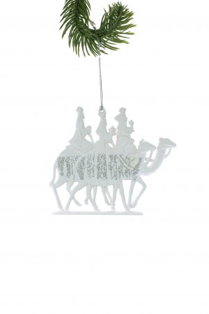 White Old Wise Men Ornament
