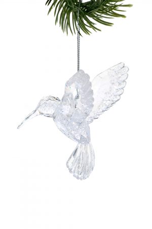 Clear Bird Ornament
