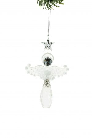 Clear Jewelry Angel Ornament
