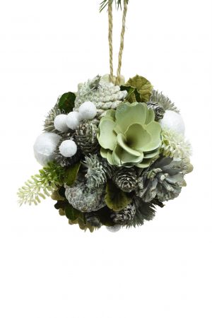 Light Green Hanging Foliage Ball Ornament