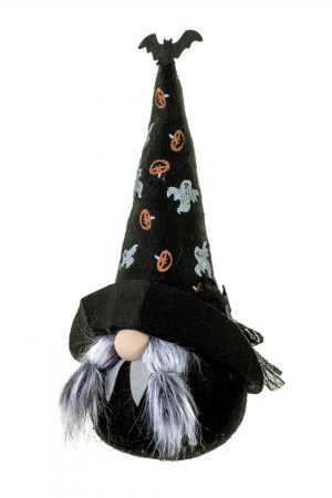 Black Standing Girl Witch Gnome