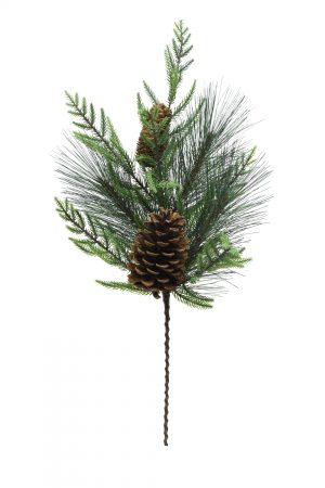 Dark Green Scottish Pine Spray