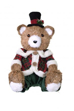 Green Sitting Gentleman Bear