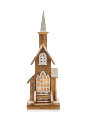 Smokey/White Wood Church LED House