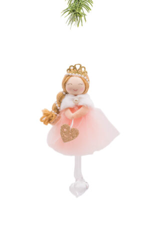 Pink Cloth Hanging Princess Girl with Tassels