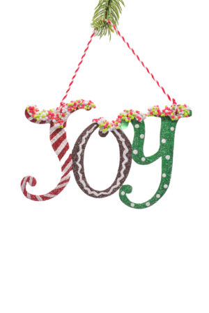 Wood Hanging Joy Sign