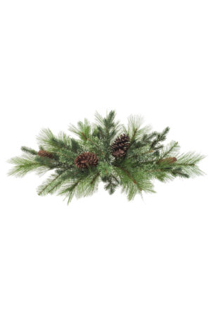 Green Mixed Pine Swag with Pinecones