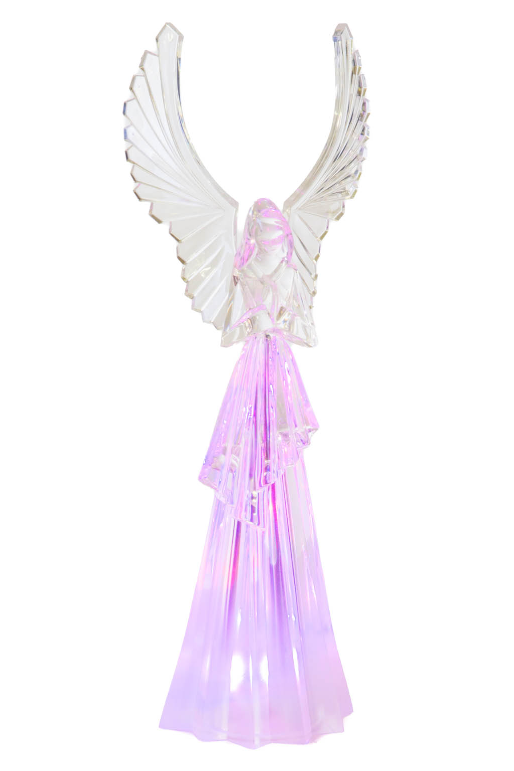 Clear Angel Color Change LED Figure in All inclusive Hue - Image 9