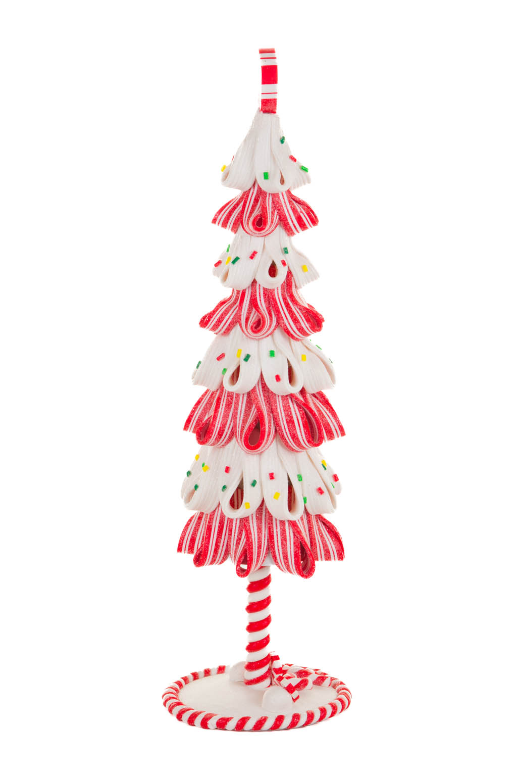 Red and White Candycane Christmas Tree Display - Image 2
