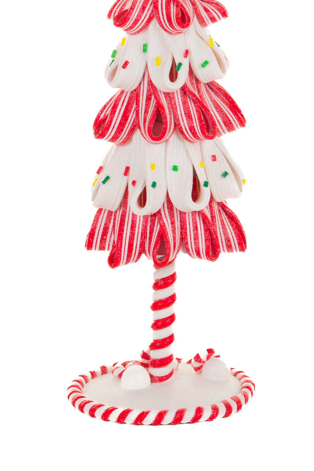 Red and White Candycane Christmas Tree Display - Image 3