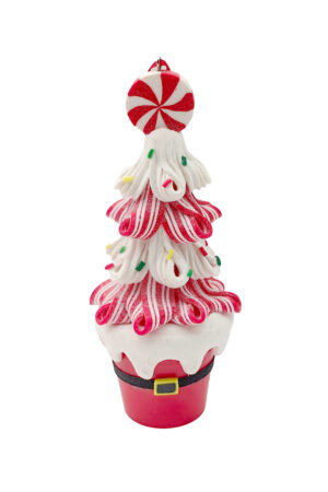 Festive Hanging Red and White Hot Cocoa Ornament with Whipped Cream
