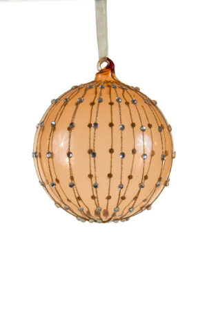 Lovely Hanging Pink Ball Ornament with Hollow Opening For Lighting