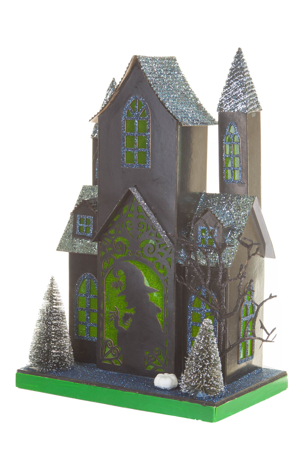 Black and Green LED Haunted House - Image 2