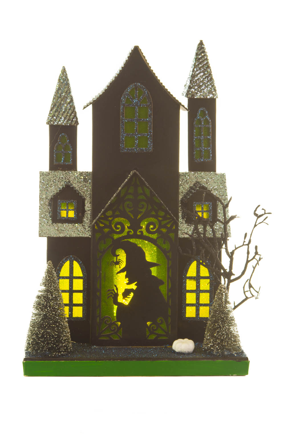 Black and Green LED Haunted House - Image 5