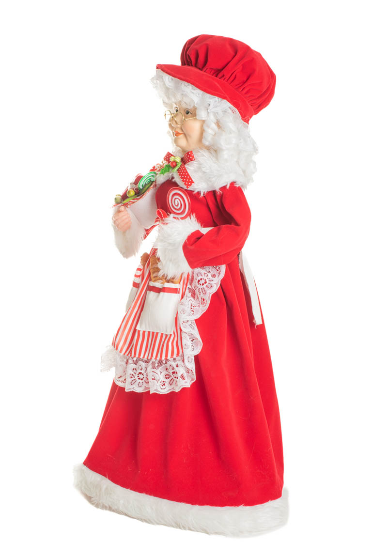Red and White Candycane Classic Mrs. Claus - Image 2