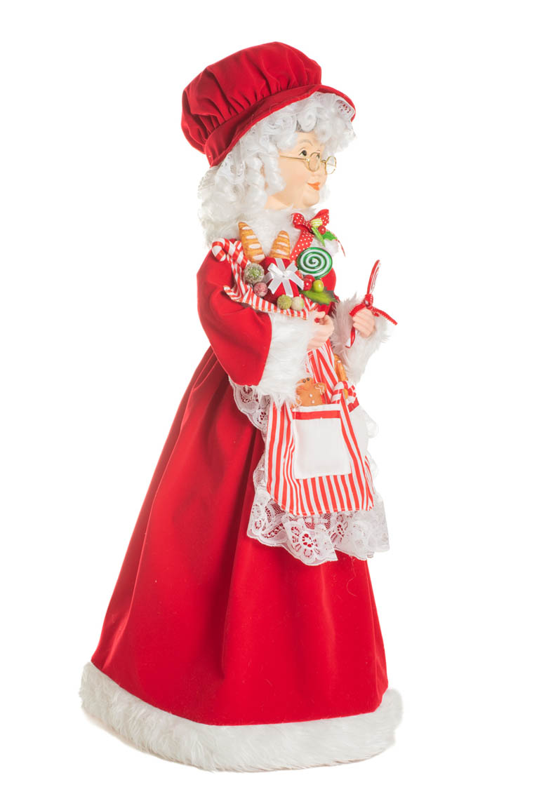 Red and White Candycane Classic Mrs. Claus - Image 4