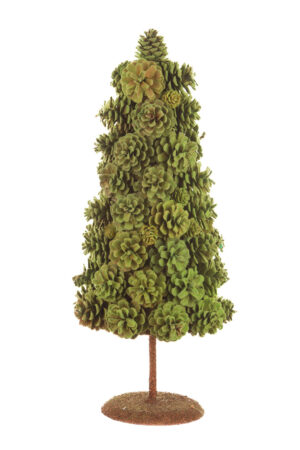 Green and Brown Pinecone Christmas Tree