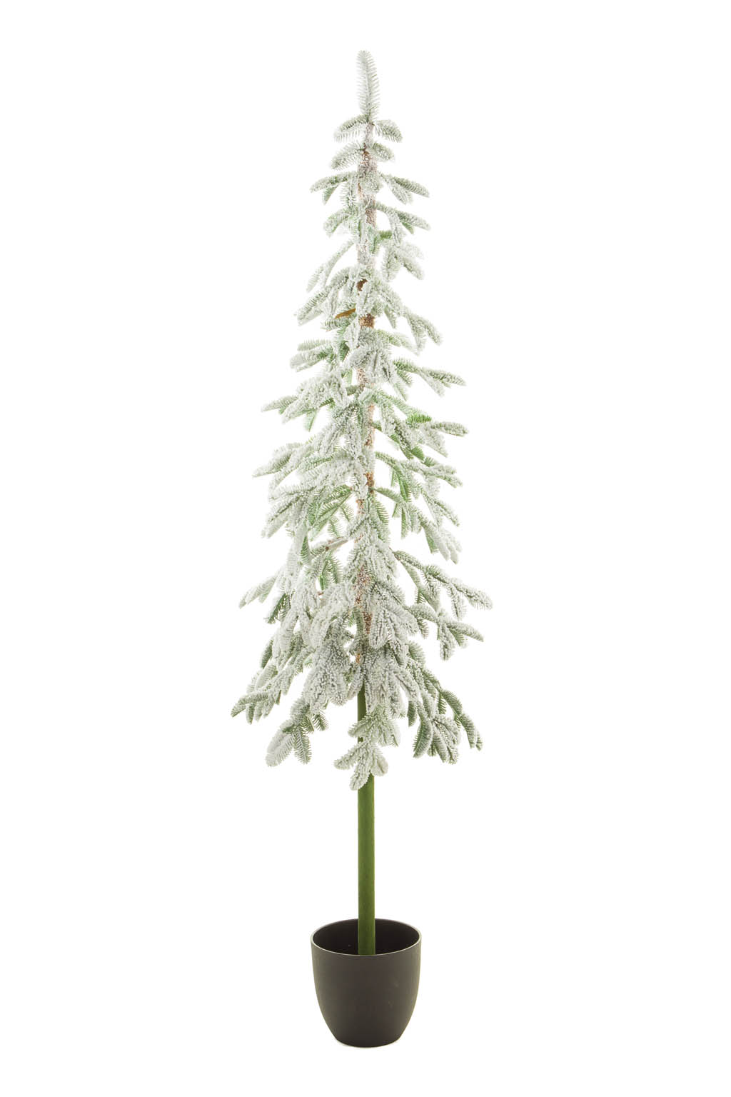 Green and White Flocked Flocked Christmas Tree