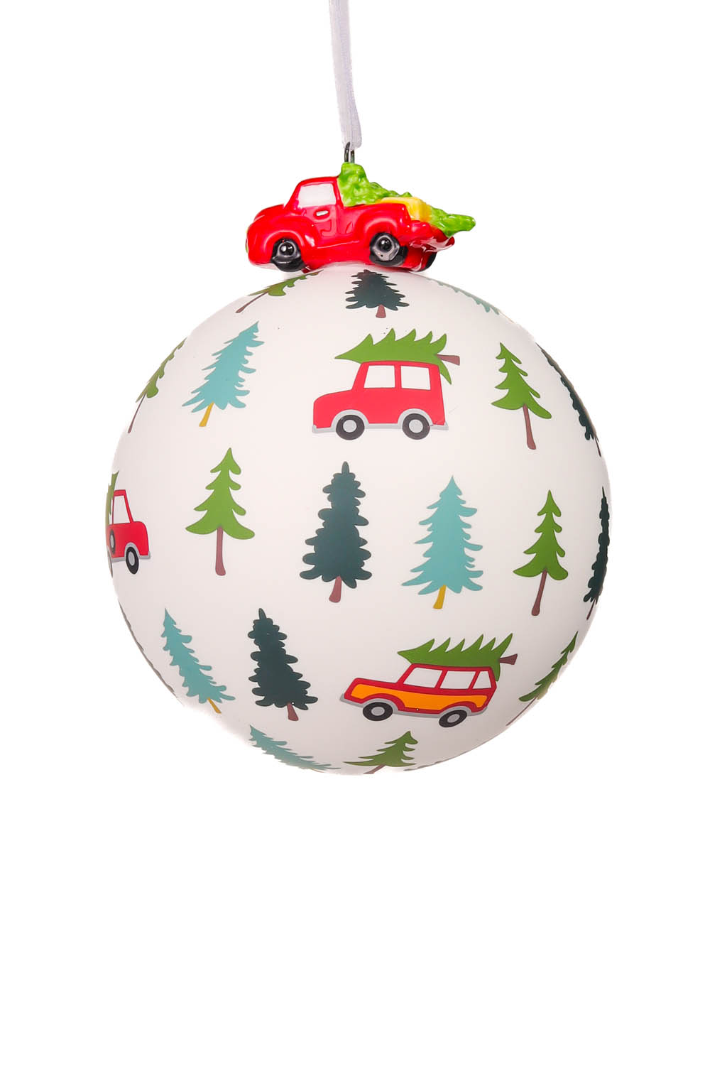 Adventurous Hanging White and Green Ornament - Image 2