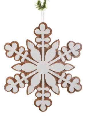 White Gingerbread Cookie Snowflake