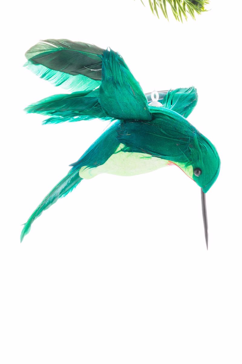 Emerald Hummingbird Ornament