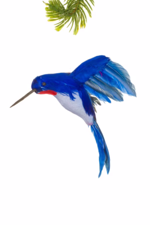 Blue Hummingbird Ornament