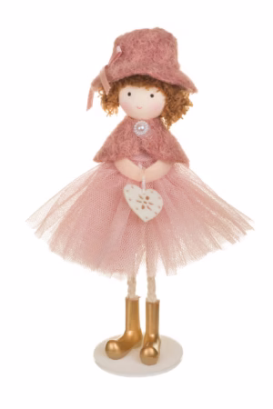 Hangable Pink Fashionable Girl Doll