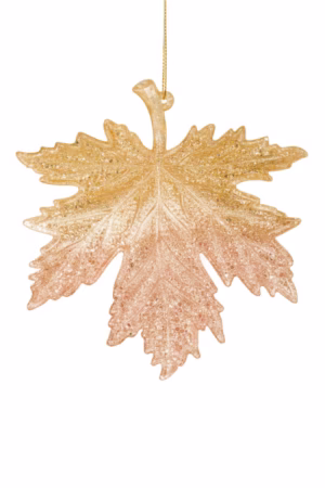 Gold Canadian Maple Leaf Ornament