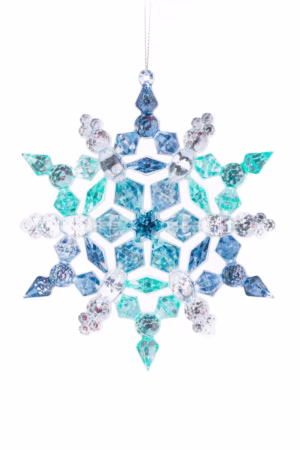 Midnight Blue Snowflake Ornament