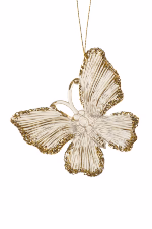 Clear Butterfly Ornament