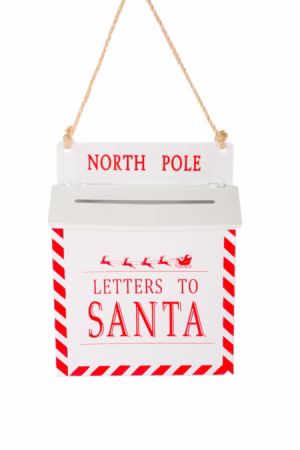 White North Pole Mailbox Ornament