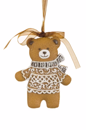 Brown Gingerbread Bear Ornament