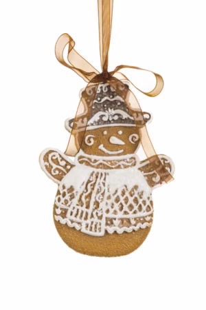 Brown Gingerbread Snowman Ornament