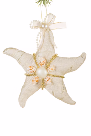 Ivory Starfish Ornament