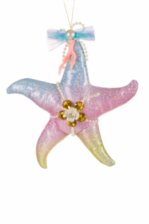 Rainbow Starfish Ornament