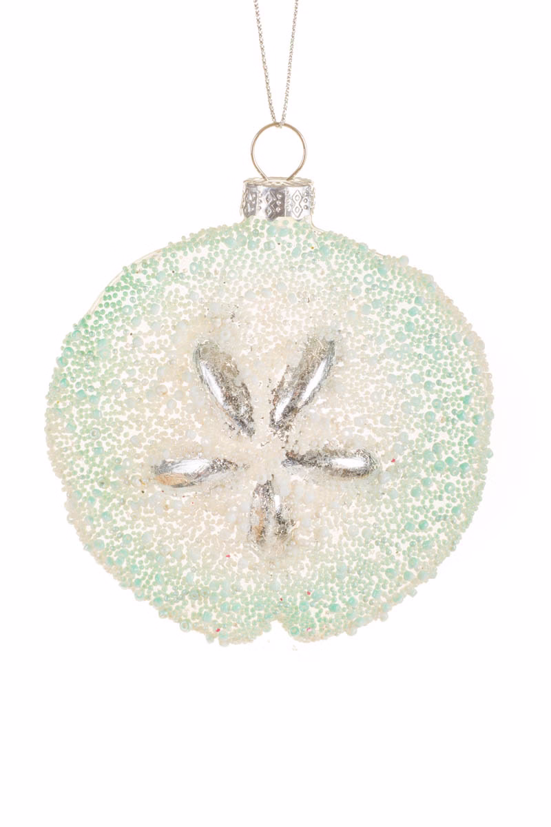 Hangable Clear Sand Dollar Ornament