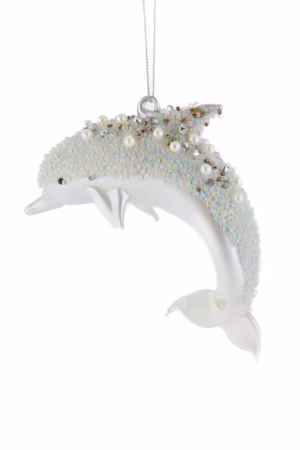 Silver Dolphin Ornament
