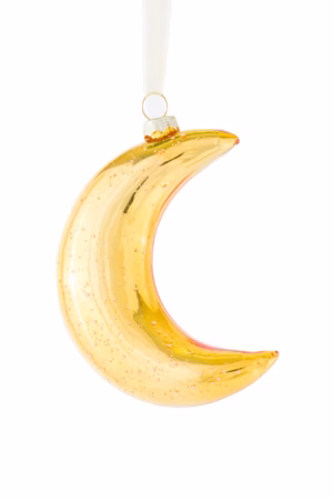 Gold Crescent Moon Ornament